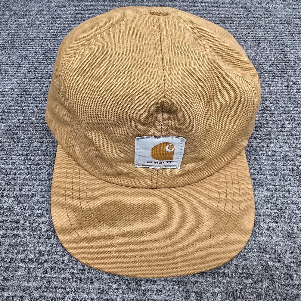 Vtg Carhartt A15 BRN Insulated Ear Flap Hat Duck Canvas Red Lined USA Made L